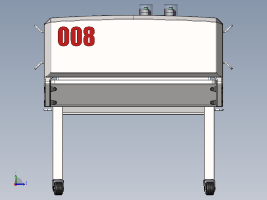 医院病床三维设计左视缩略图