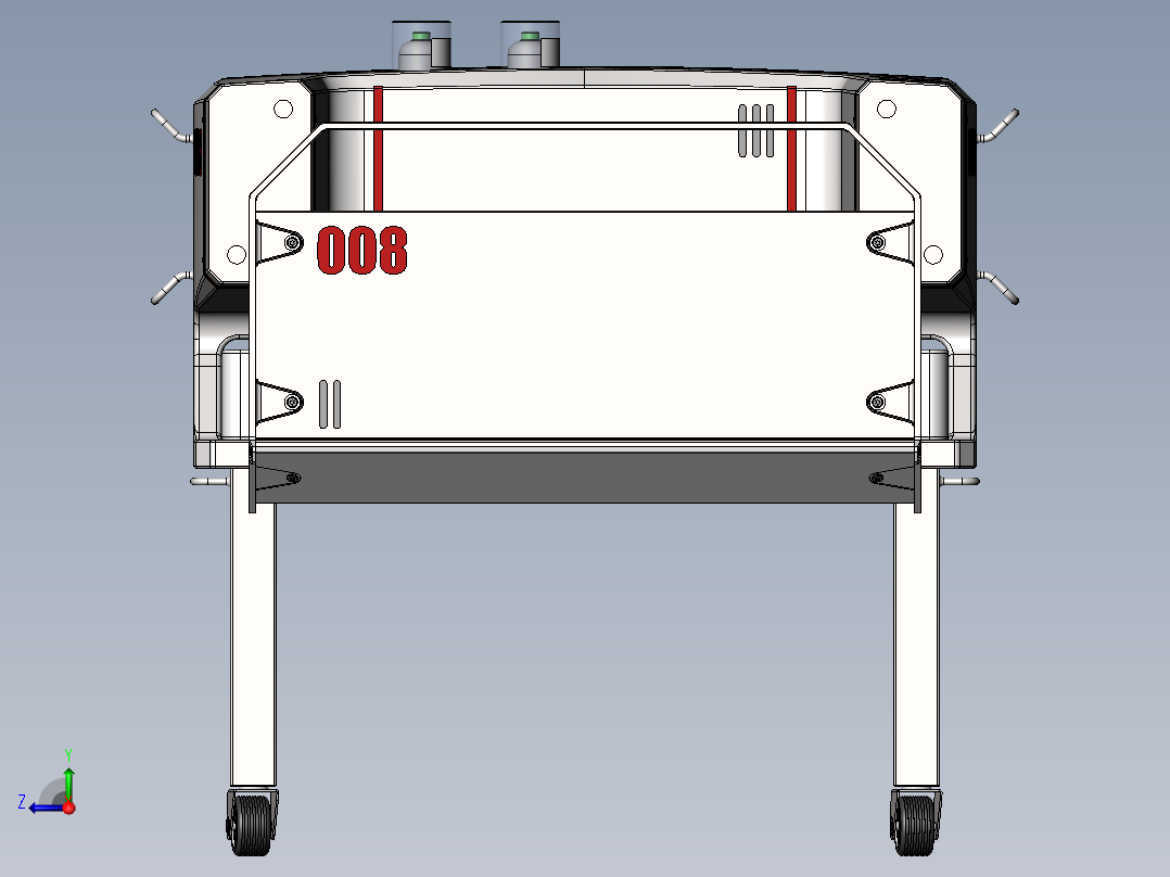 医院病床三维设计右视图