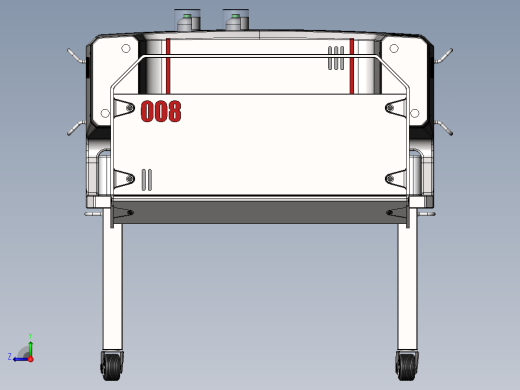 医院病床三维设计右视缩略图