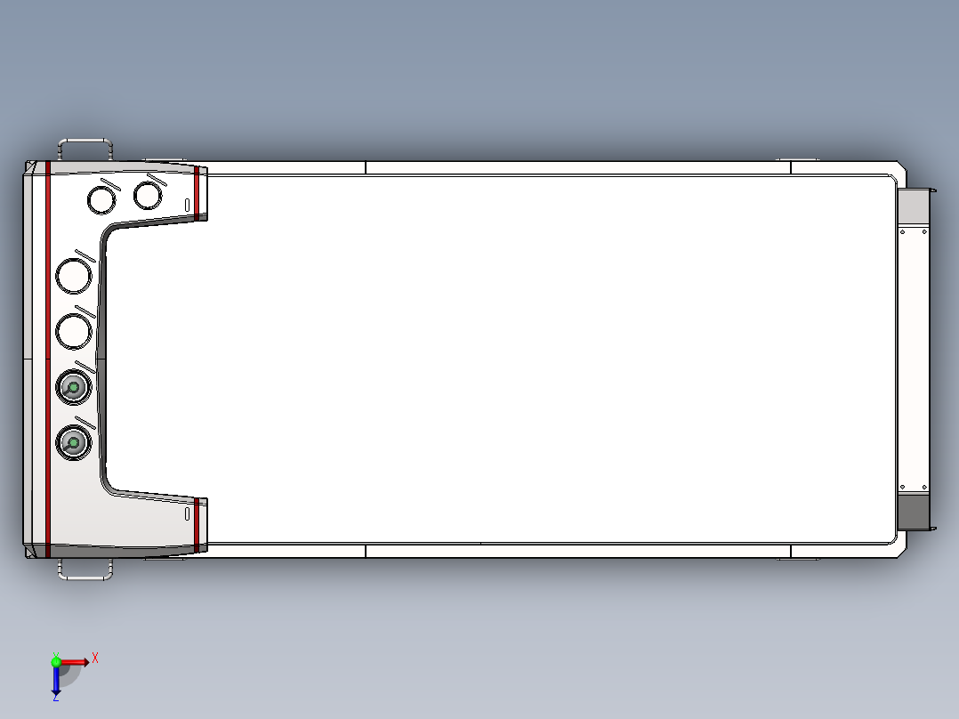 医院病床三维设计俯视图