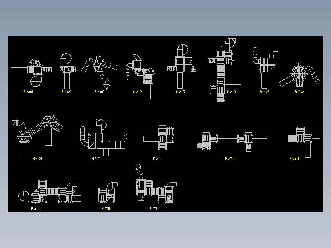 附件2-各式滑梯图块集