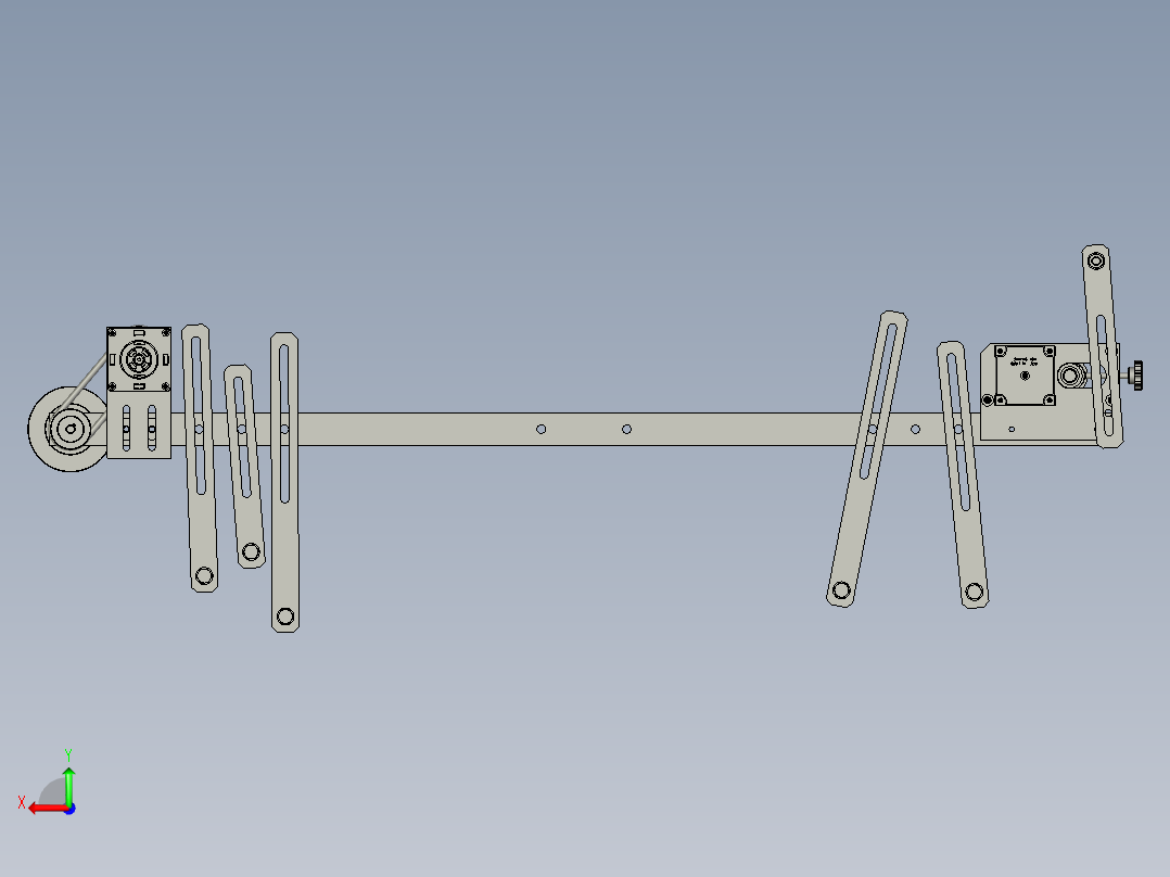 收放卷总成后视图