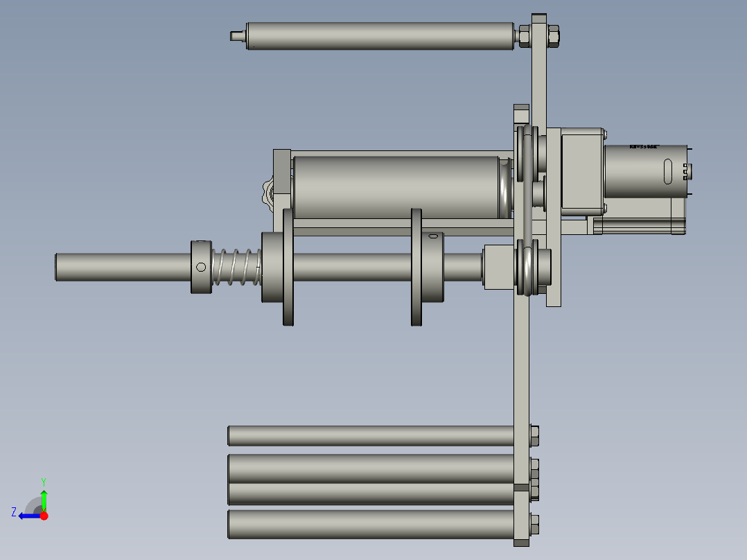 收放卷总成右视图