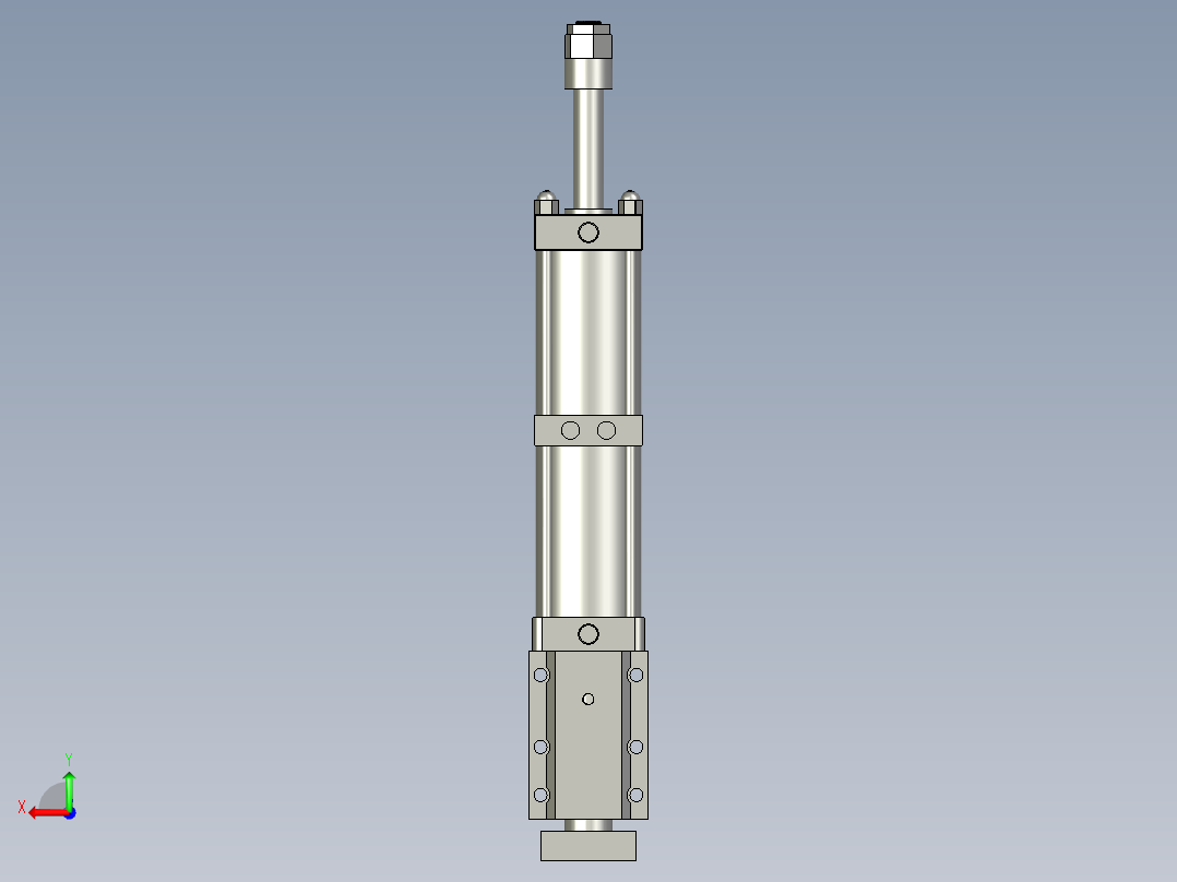 80X100-20回程可调键槽-002后视图