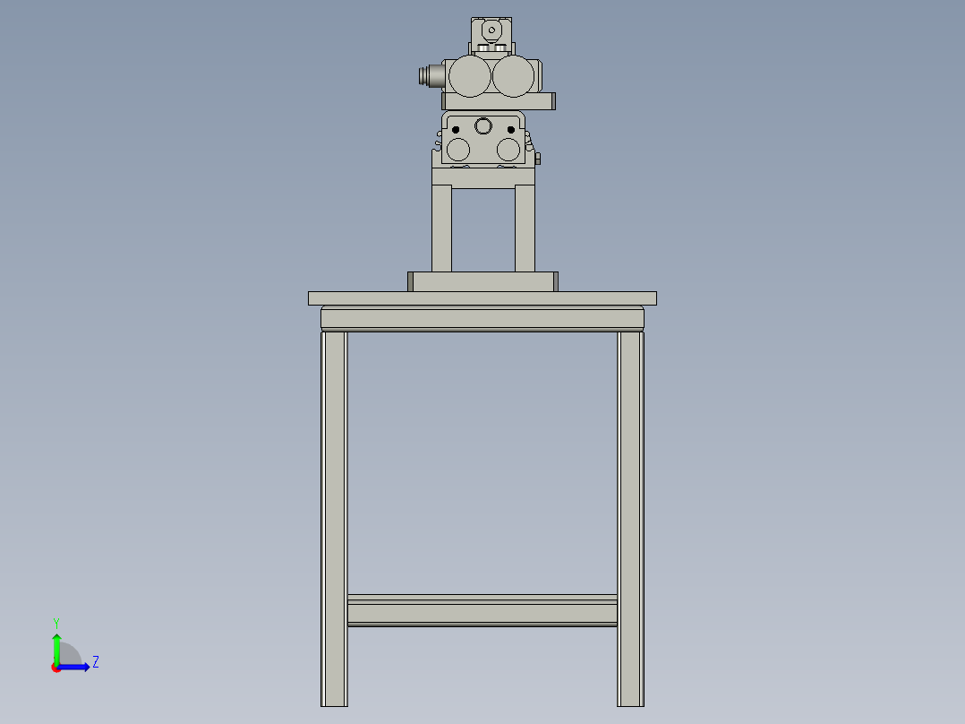 平板玻璃生产线上机械手吸盘左视图