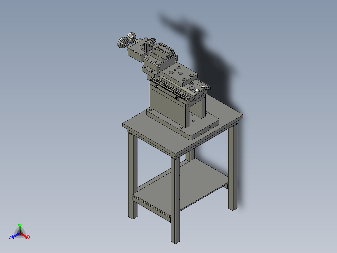 平板玻璃生产线上机械手吸盘正等轴测图