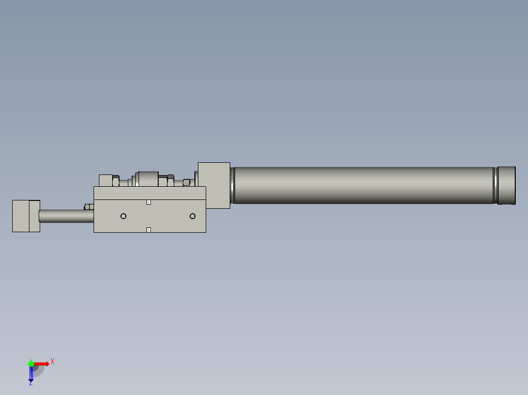 前端后复件装配体1俯视图