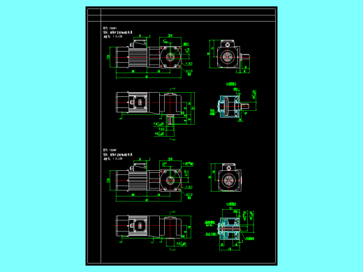 精研250W变频减速电机 F250RT F250RC