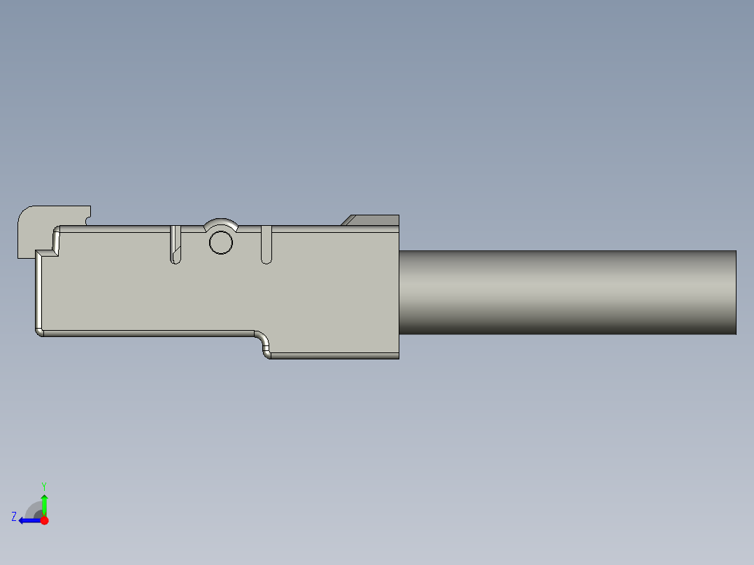 网线接口自动压合设备设计-RJ45水晶头右视图