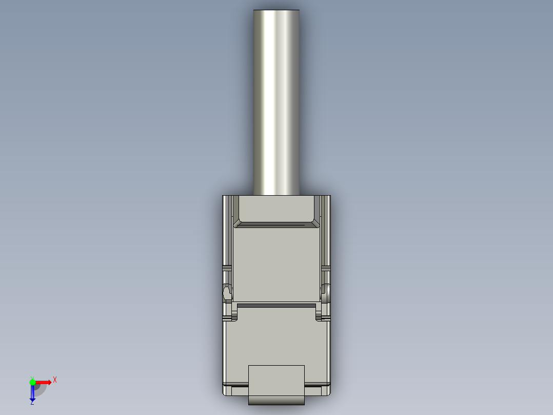 网线接口自动压合设备设计-RJ45水晶头俯视图