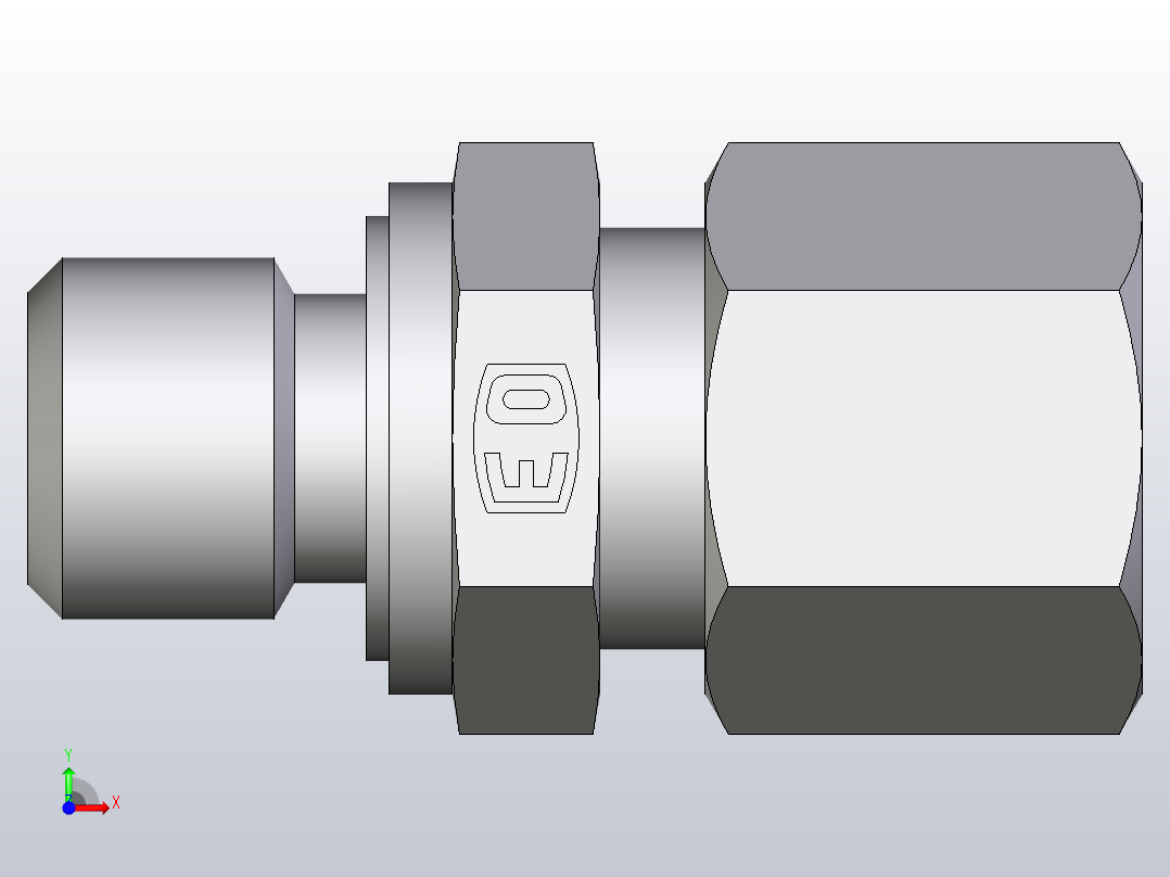 公螺柱连接器GE08LMEDCF前视图