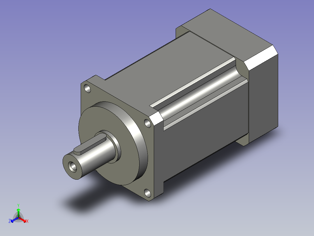 IB60-25P1S2OP2-品行减速机-配松下伺服-R20正等轴测图