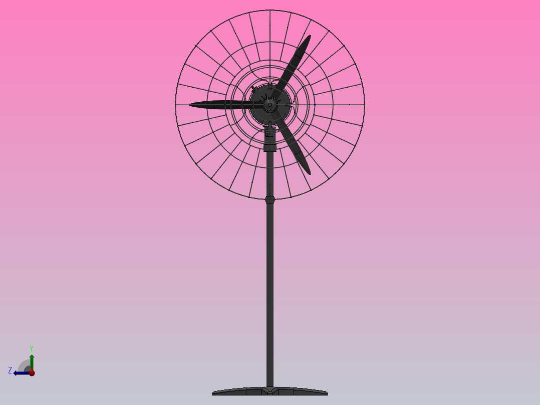 JF工业电风扇[750座地式]右视图