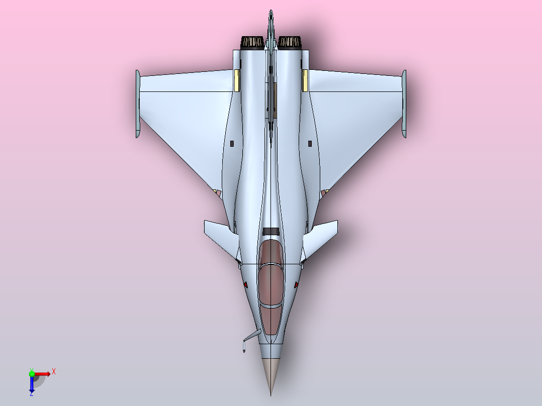 阵风战斗机俯视图