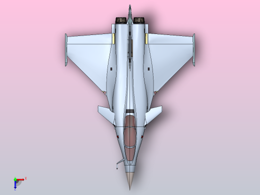 阵风战斗机俯视缩略图