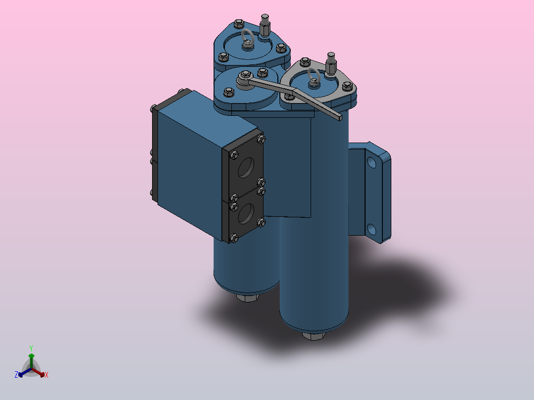 SPL系列双通网片式油滤器(SPL15-40)_SPL15主视图