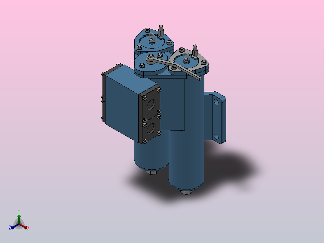 SPL系列双通网片式油滤器(SPL15-40)_SPL15正等轴测图