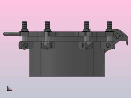 椭圆形回转盖快开人孔_人孔 450×350-6前视缩略图