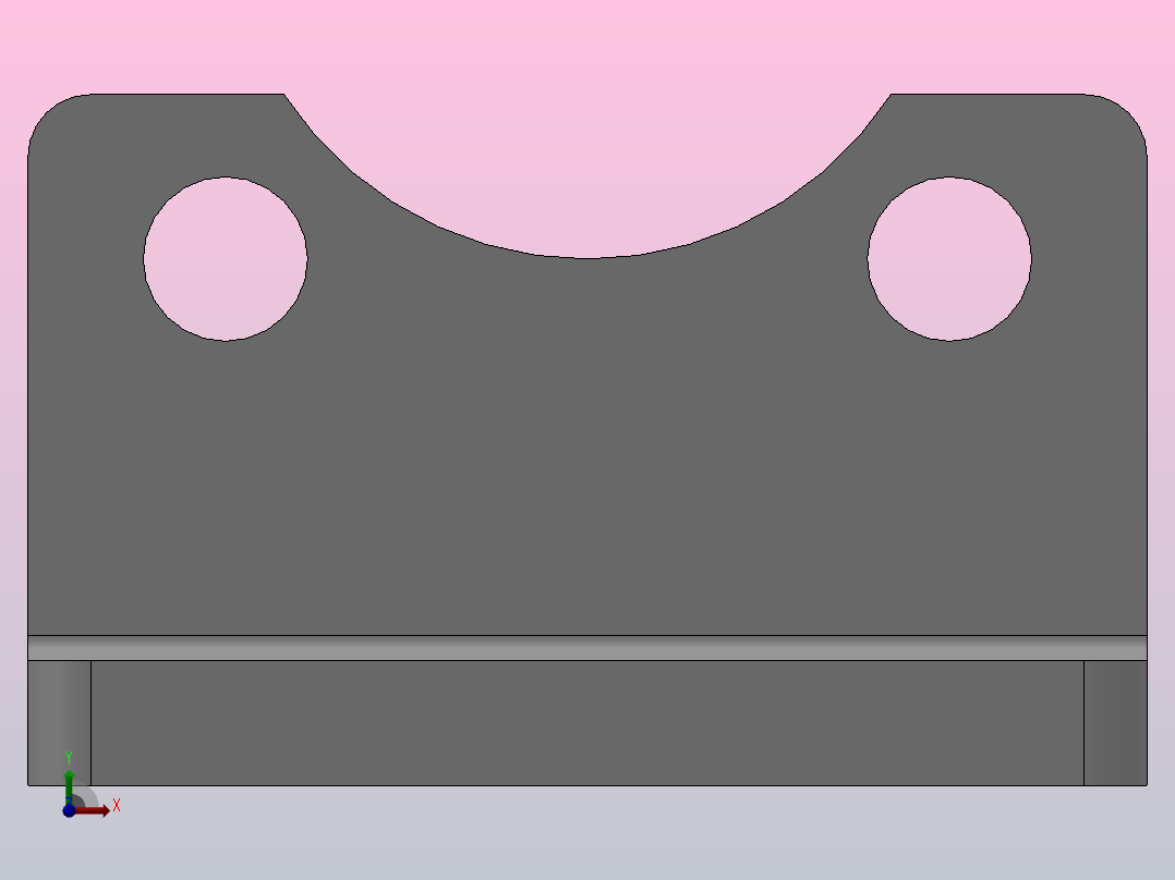 LB轴向固定座[LB20轴向固定座]前视图