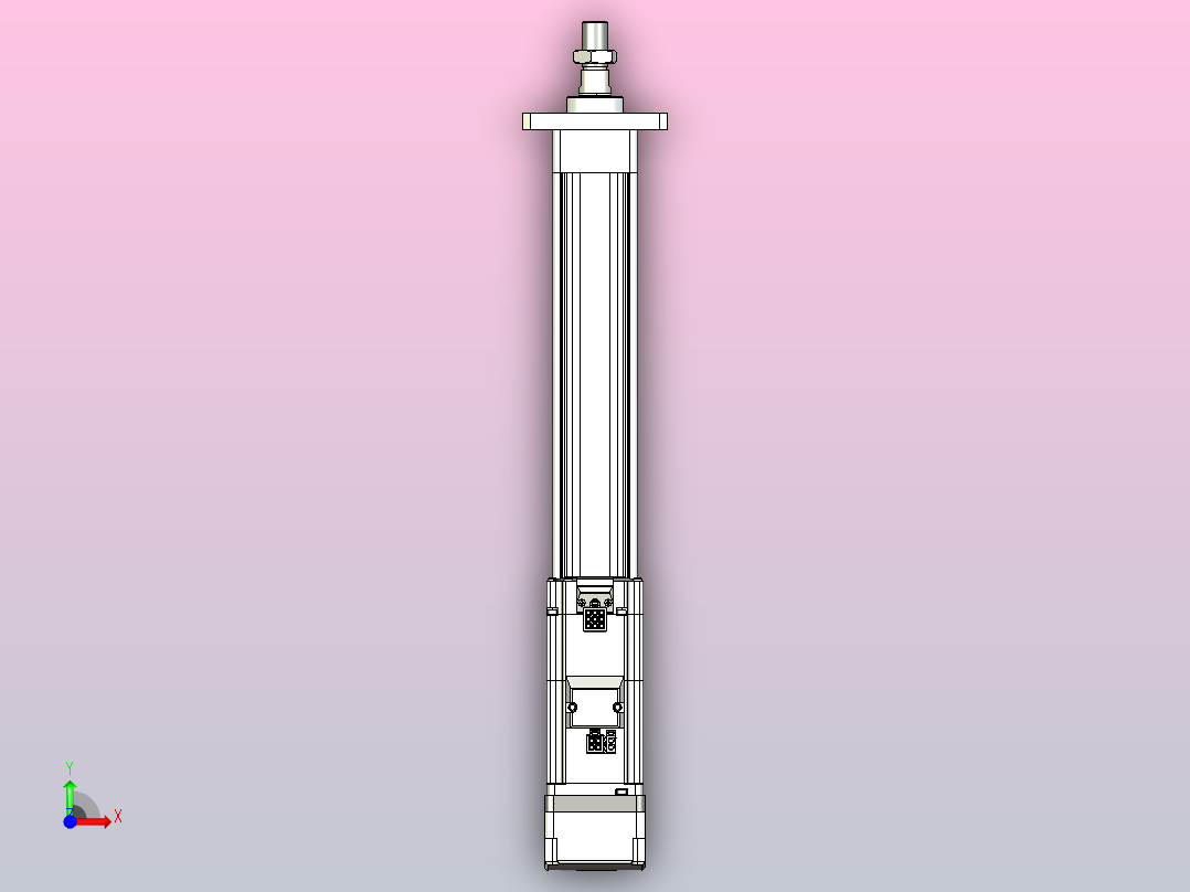 轻载电动缸TPA-ESR40-1210C-L250-MR-FA-W-P40-C3前视图