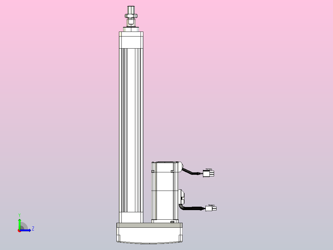 轻载电动缸TPA-ESR40-1210C-L250-MR-FA-W-P40-C3左视图