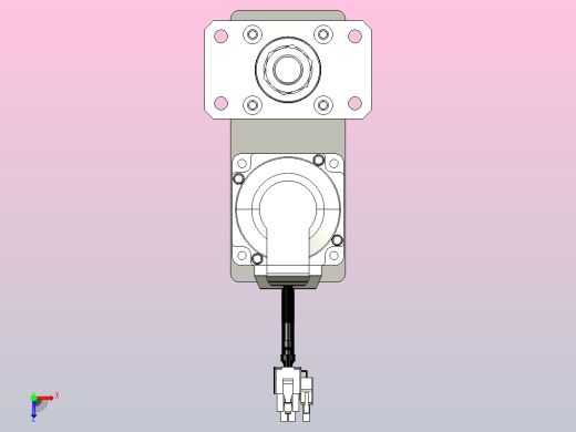 轻载电动缸TPA-ESR40-1210C-L250-MR-FA-W-P40-C3俯视缩略图