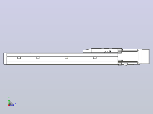 滚珠丝杠直线轴内置导轨TPA-GCR-170-2510C-L400-MR-M75-N3左视缩略图