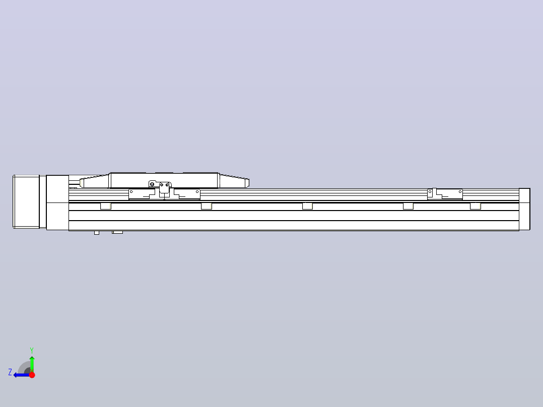 滚珠丝杠直线轴内置导轨TPA-GCR-170-2510C-L400-MR-M75-N3右视图