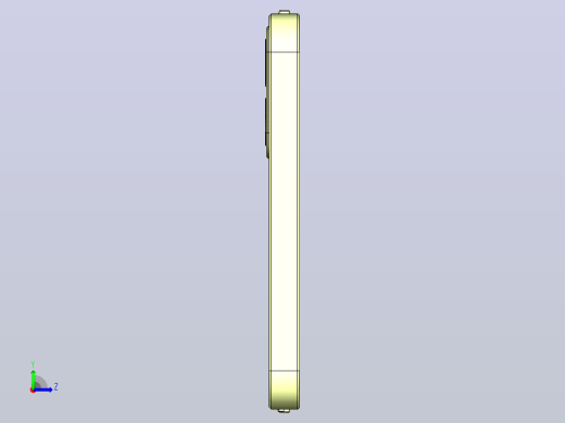 使用catiav5进行表面处理的i phone设计左视缩略图