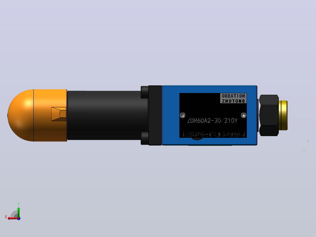 ZDR6D-A2 叠加式直动减压阀后视图