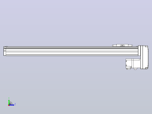 滚珠丝杠直线轴内置导轨TPA-GCR-40-1210C-L450-MP-M10-N3左视缩略图