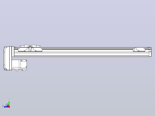 滚珠丝杠直线轴内置导轨TPA-GCR-40-1210C-L450-MP-M10-N3右视缩略图