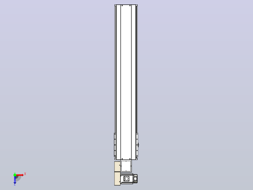皮带直线轴半封闭可选导轨TPA-HNB-220D-176-L1100-ML-Y-P1K-N3俯视缩略图