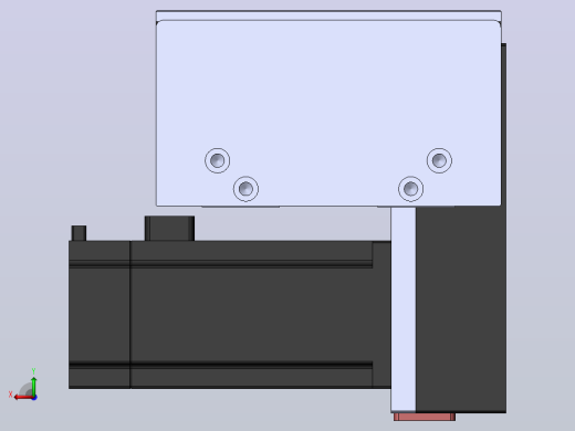 直线模组DMBF100-RDCR（电机右下折）[DMBF100-L45S500-DT400-A2U-RDCR]后视缩略图