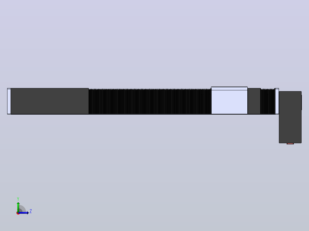 直线模组DMBF100-RDCR（电机右下折）[DMBF100-L45S500-DT400-A2U-RDCR]左视图