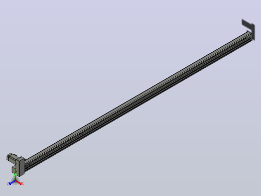 皮带直线轴半封闭可选导轨TPA-HNB-65S-90-L2650-RU-C-P10-N3正等轴测缩略图