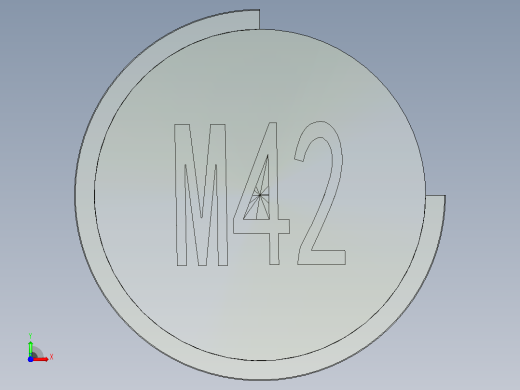 公制螺牙M42前视缩略图