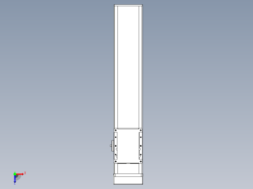 滚珠丝杠直线轴带导轨全封闭TPA-HCR-105D-1610C-L400-MP-C-P40-N3俯视缩略图