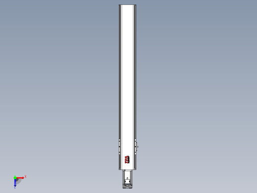 日规模组半封闭丝杆TPA-HNR-110D-1610C-L800-M-C-P40-N3俯视缩略图