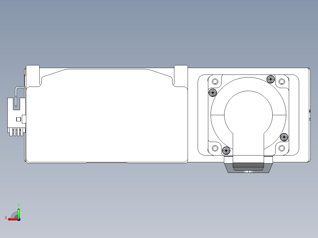 日规模组半封闭丝杆TPA-HNR-120D-1610C-L150-ML-Y-P40-N3后视图