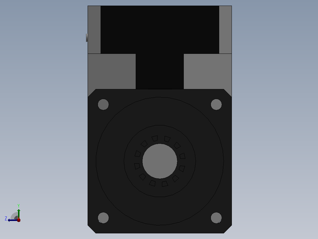FABR-090-L1精密行星减速机[FABR090-7-S1-P1]右视图