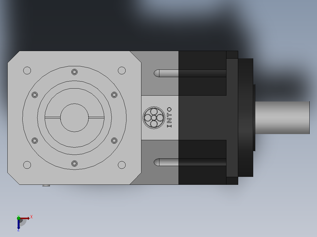 FABR-090-L1精密行星减速机[FABR090-7-S1-P1]俯视图