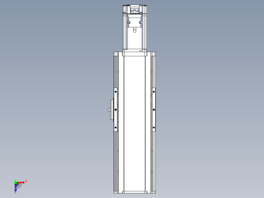 日规模组半封闭丝杆TPA-HNR-105D-1610C-L100-M-Y-P40-N3俯视缩略图