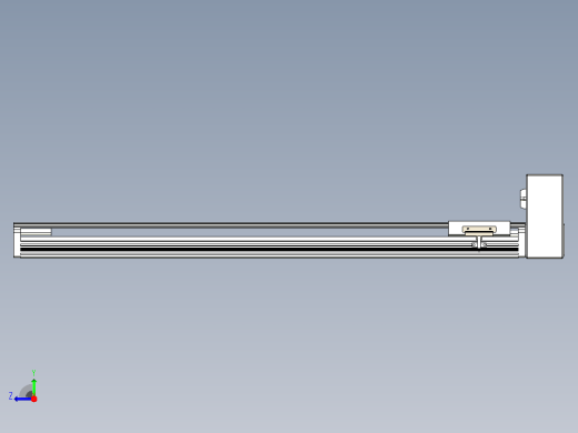 皮带直线轴半封闭可选导轨TPA-HNB-105D-90-L700-LU-Y-P20-N3右视缩略图