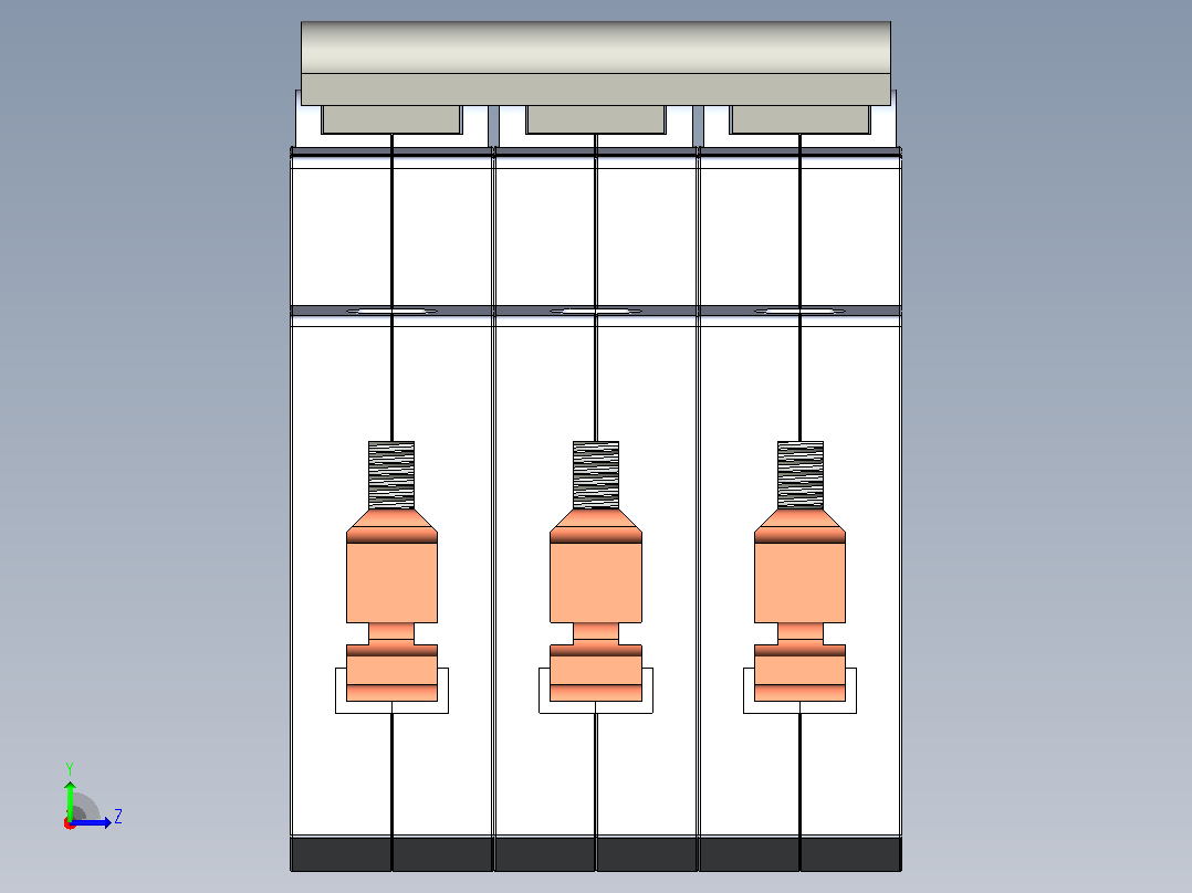ABB NFB 3P空开断路器左视图
