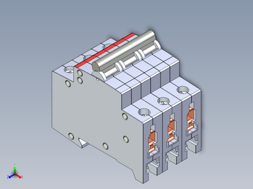 ABB NFB 3P空开断路器正等轴测缩略图