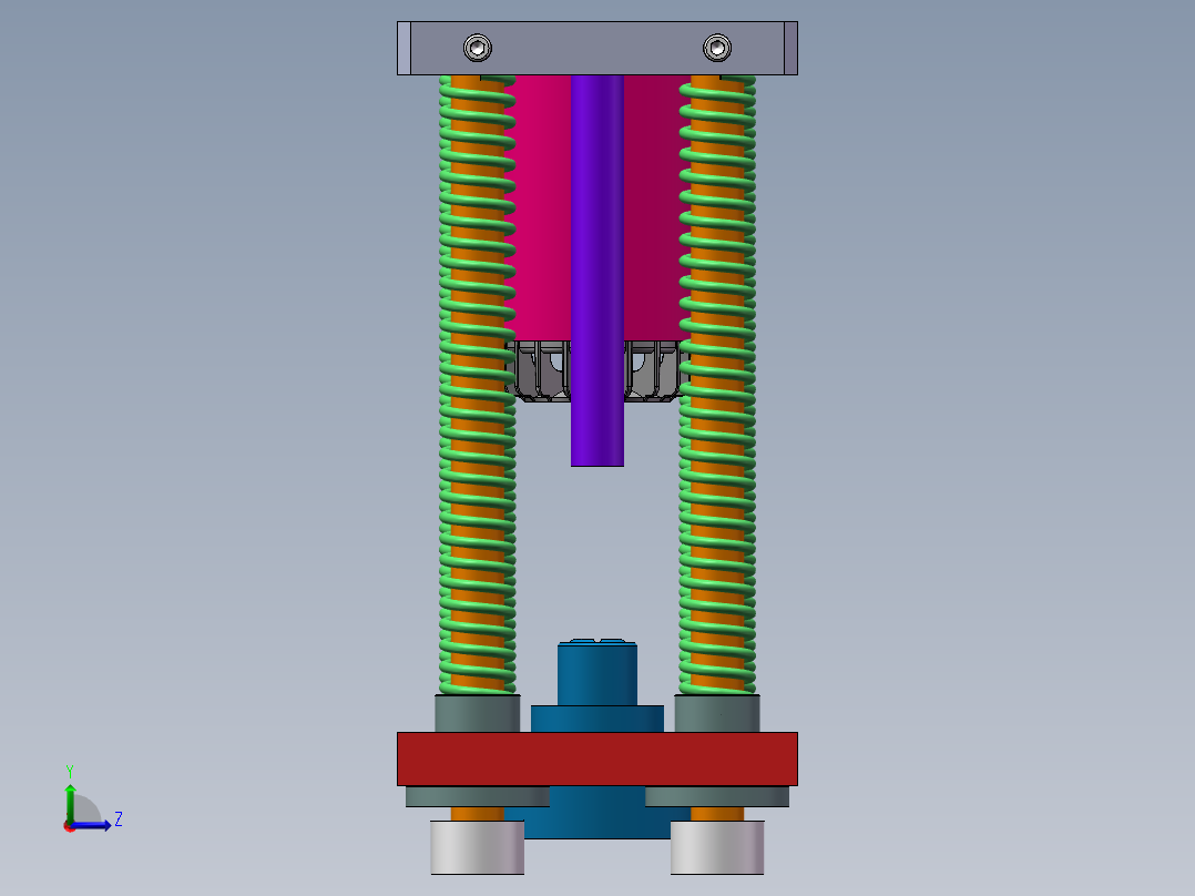 风叶入轴压入工装左视图