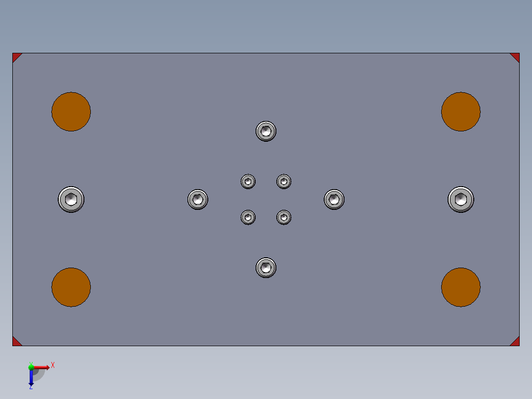 风叶入轴压入工装俯视图
