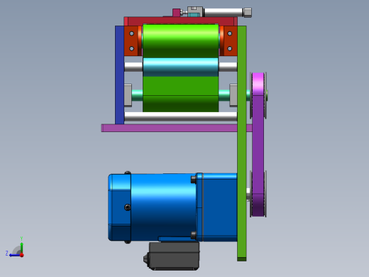铜套自动送料机构sw18可编辑右视缩略图