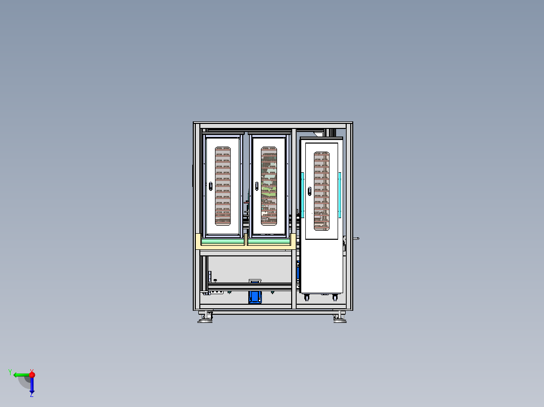 电脑风扇上料总装sw18可编辑